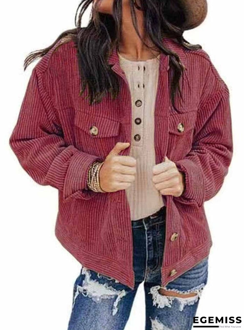 Fall/Winter Solid Color Loose Jacket | EGEMISS