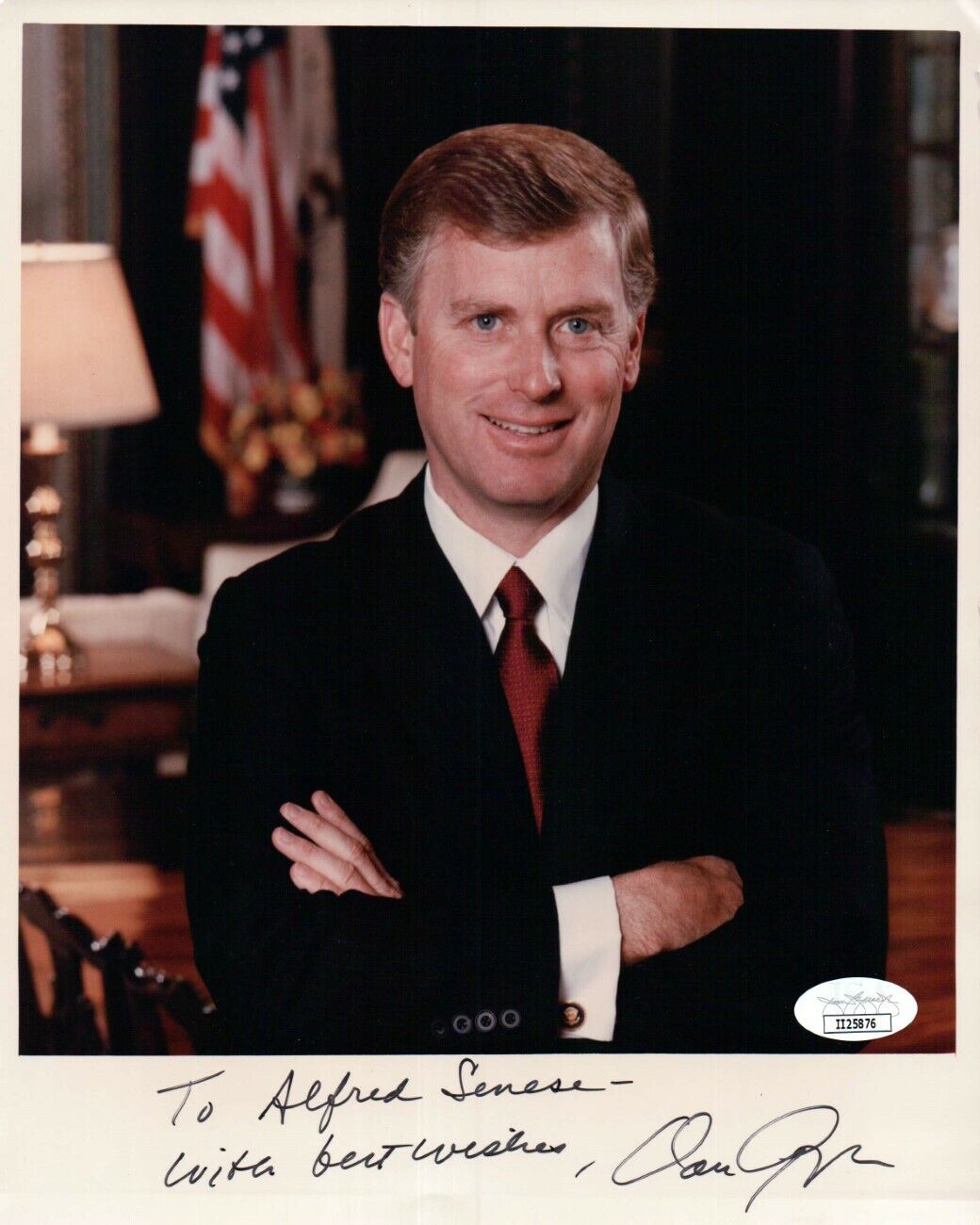 Dan Quayle Signed Autographed 8X10 Photo Poster painting 44th Vice President JSA II25876