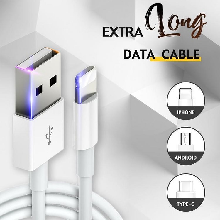 Extra Long Data Cable ( BUY 2 GET 1 FREE