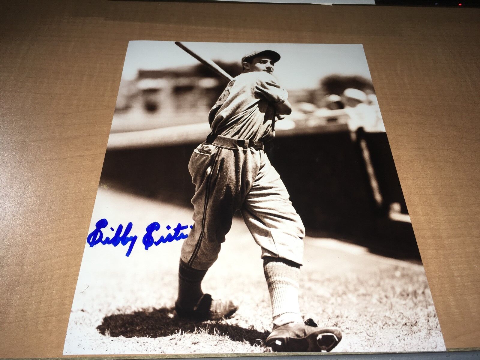 Sibby Sisti Boston Braves Baseball Signed 8 x 10