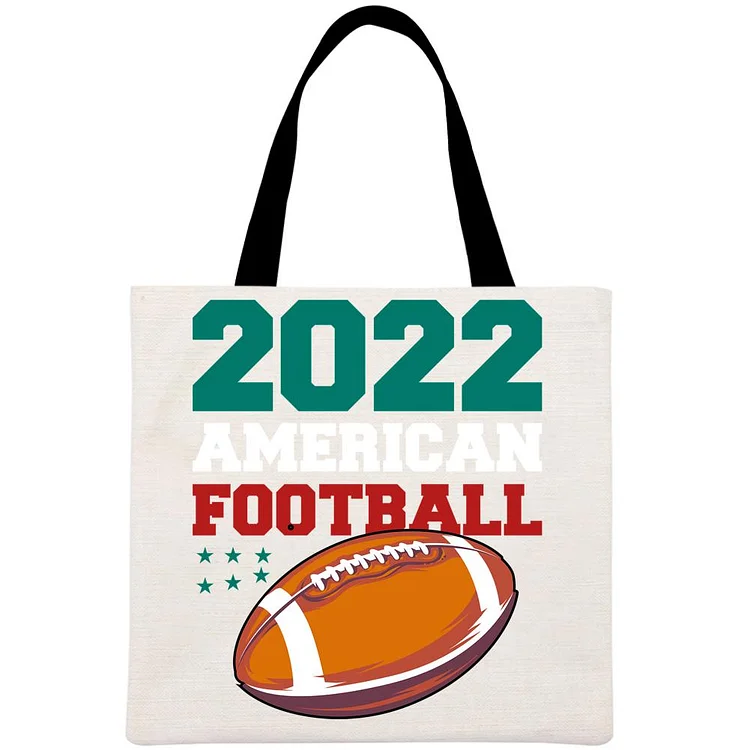 football Printed Linen Bag-Annaletters