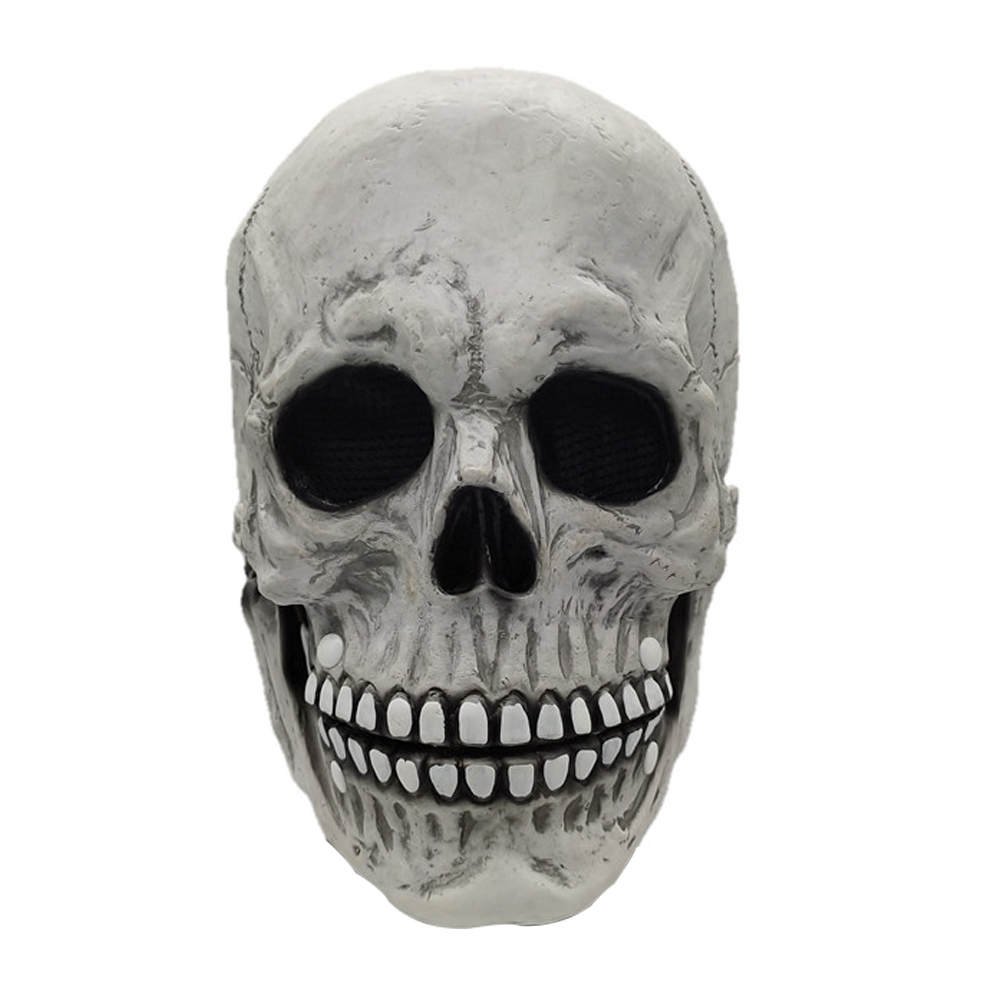 

Halloween Latex Full Head Skull Face Cover Helmet Movable Jaw Party Costume Prop, 501 Original