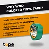 WOD VTC365 Kelley Green Vinyl Pinstriping Tape, 1 inch x 36 yds. for School Gym Marking Floor, Crafting, & Stripping Arcade1Up, Vehicles and More