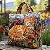 Purrfect Naps Quilted Tote  Bag
