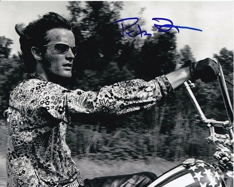 Peter fonda signed autographed easy rider wyatt Photo Poster painting