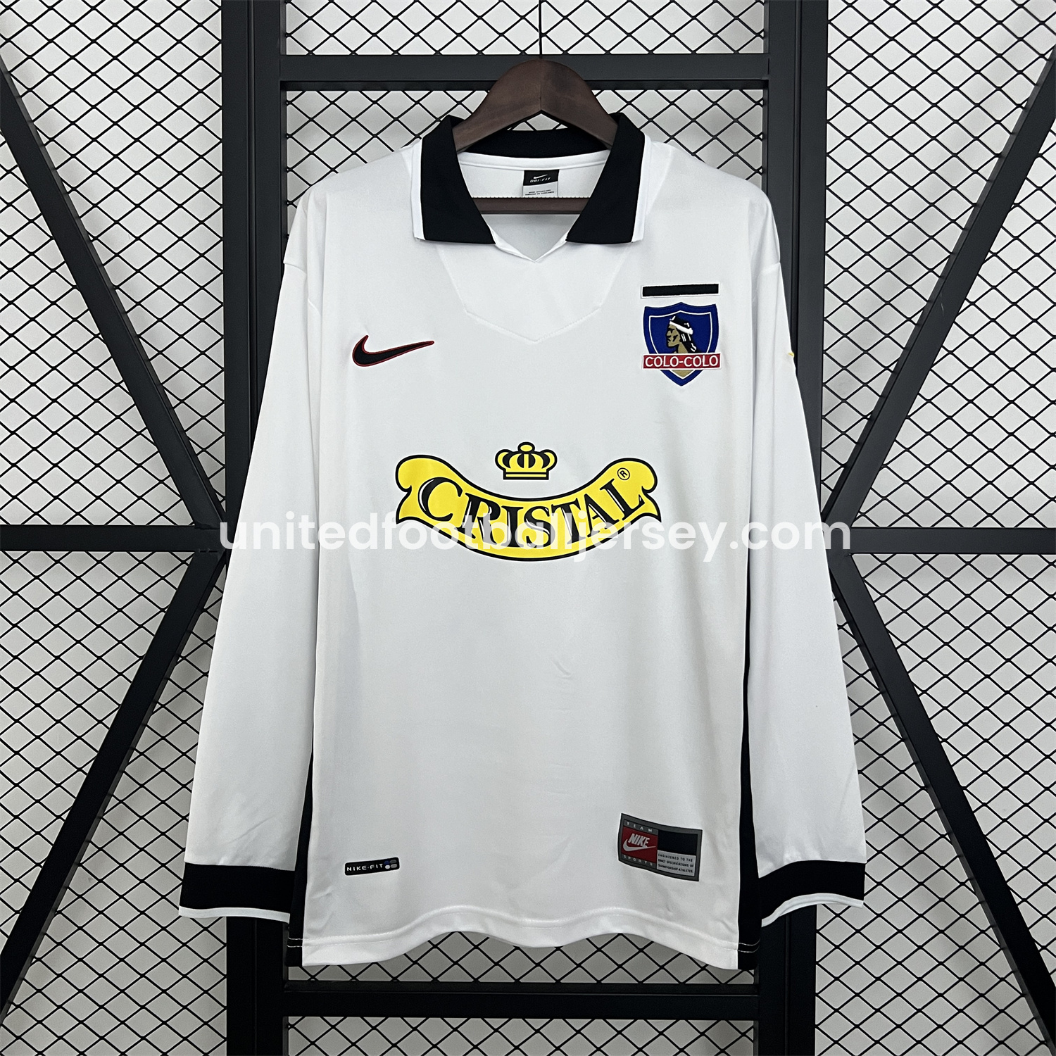 Retro Colo Colo 1998-99 Home Long Sleeves Jersey