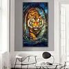 (40*70cm)Tiger - Full Round Drill Diamond Painting