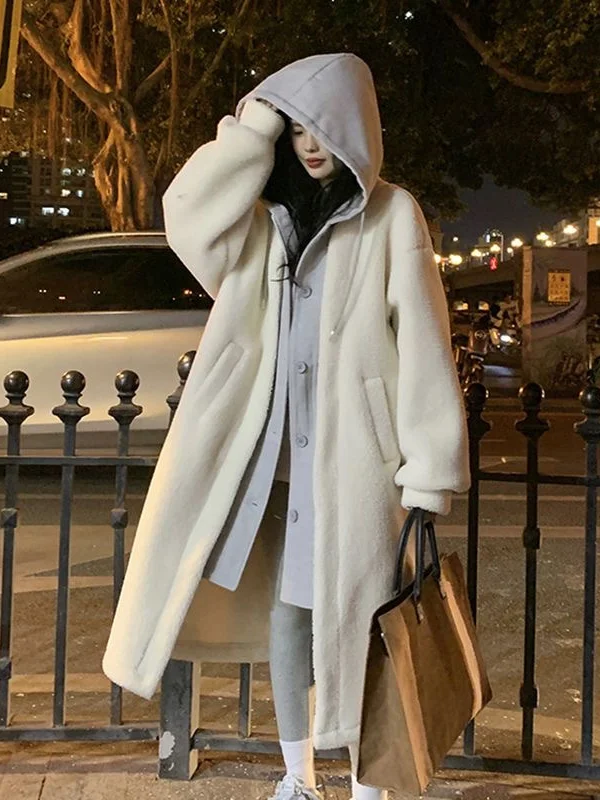 Lambswool Hooded Jacket