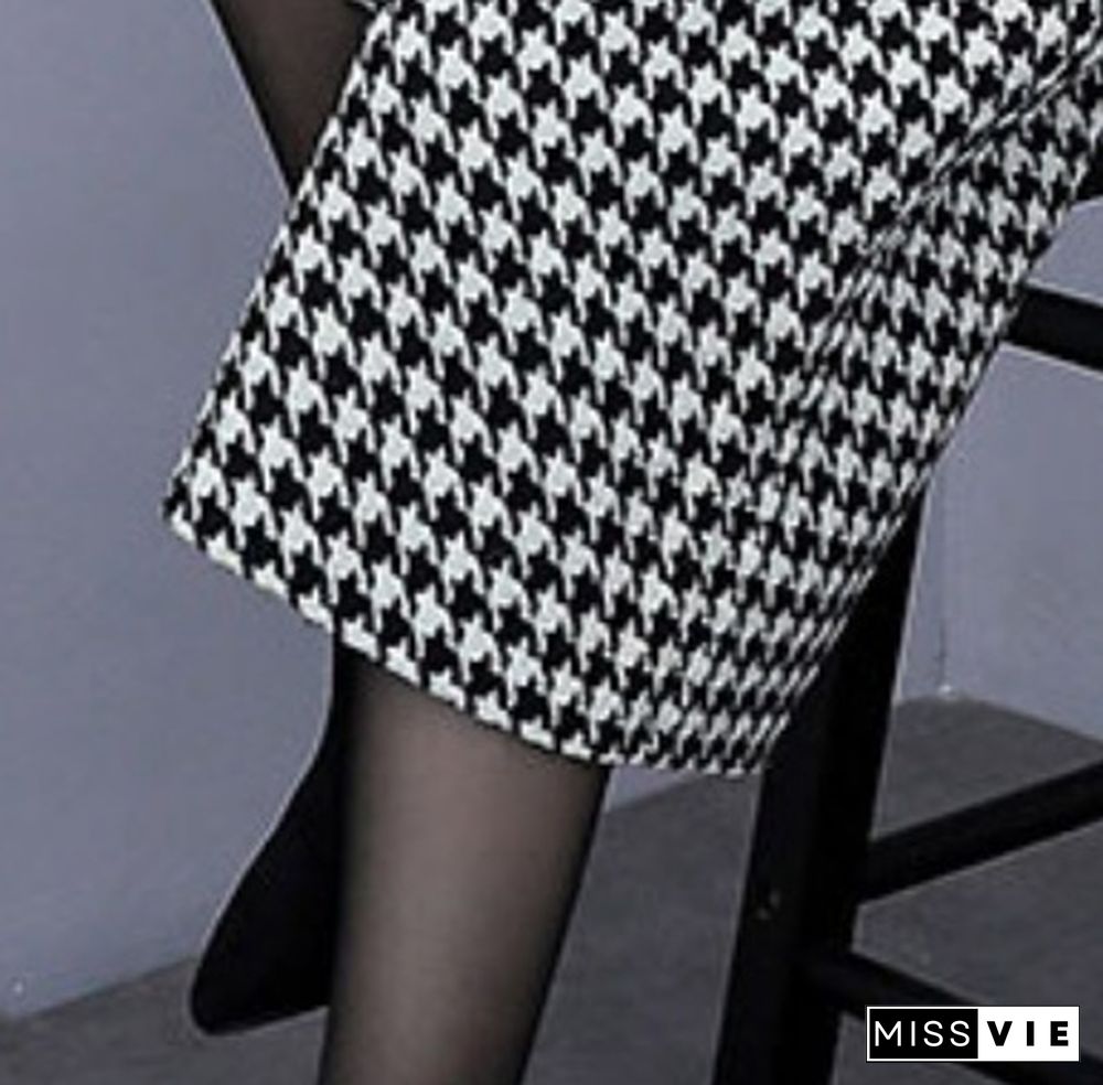 Autumn Winter Two Piece Sets Outfits Women Woolen Coat And Cropped Wide Leg Pants Suits Office Elegant Sets