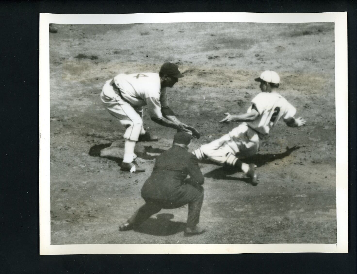 Leo Durocher Luke Appling 1936 All Star Game Press Photo Poster painting Cardinals White Sox