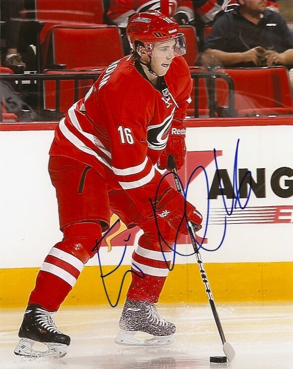 Carolina Hurricanes Elias Lindholm Signed Autographed 8x10 Photo Poster painting COA D