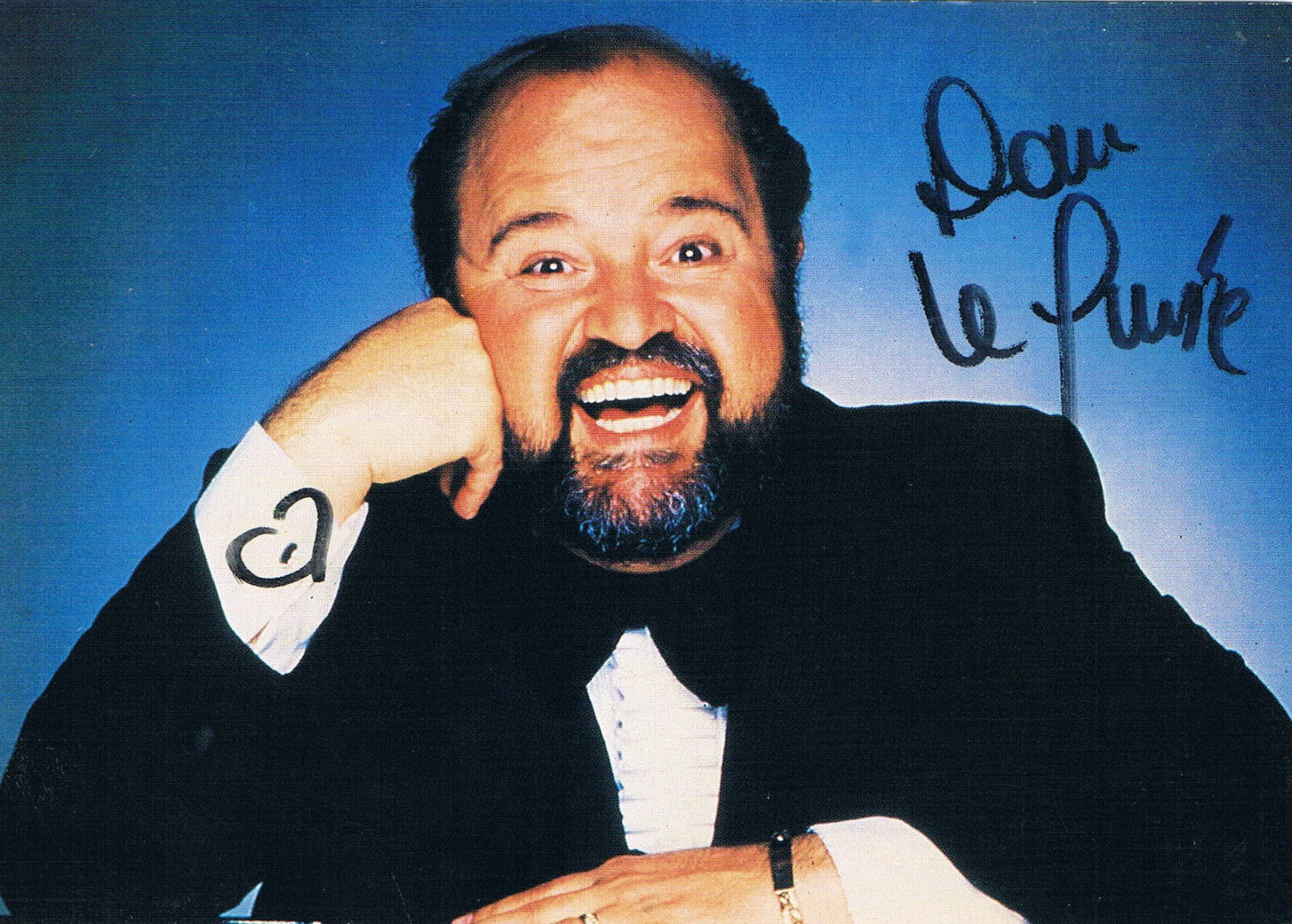 Dom DeLuise 1933-2009 genuine autograph signed 4x6