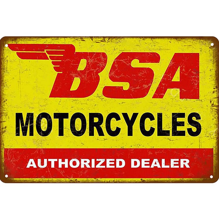 Bsa Motorcycles - Vintage Tin Signs/Wooden Signs - 8*12Inch/12*16Inch