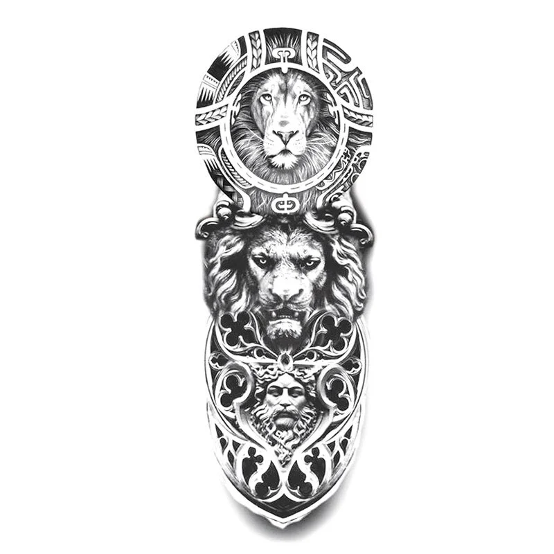 Waterproof Large Arm Temporary Tatoo Sticker Supernatural Fake Animal Stickers For Men Body Art Temporary Tattoo Skeleton Hand