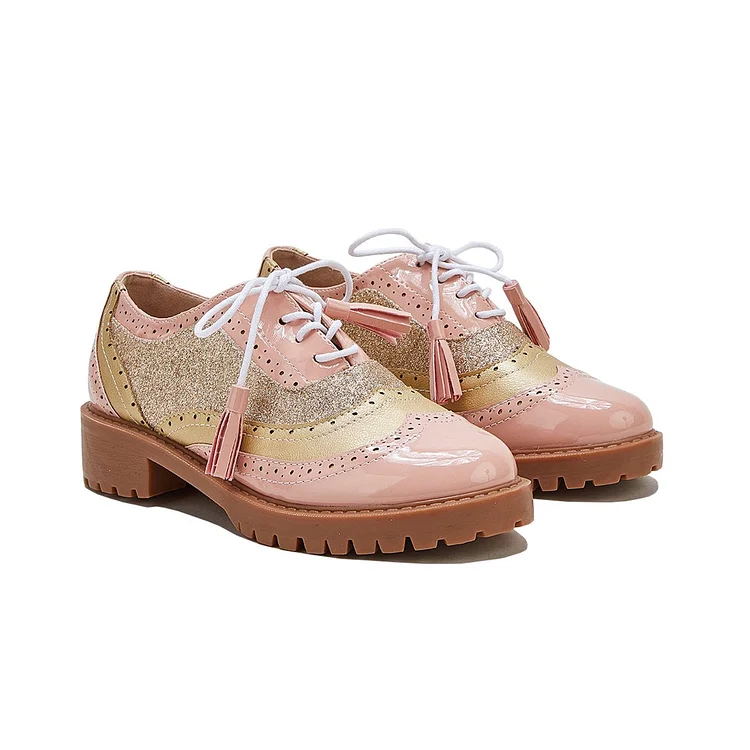 Women Vintage Oxford Brogues Shoes shopify Stunahome.com