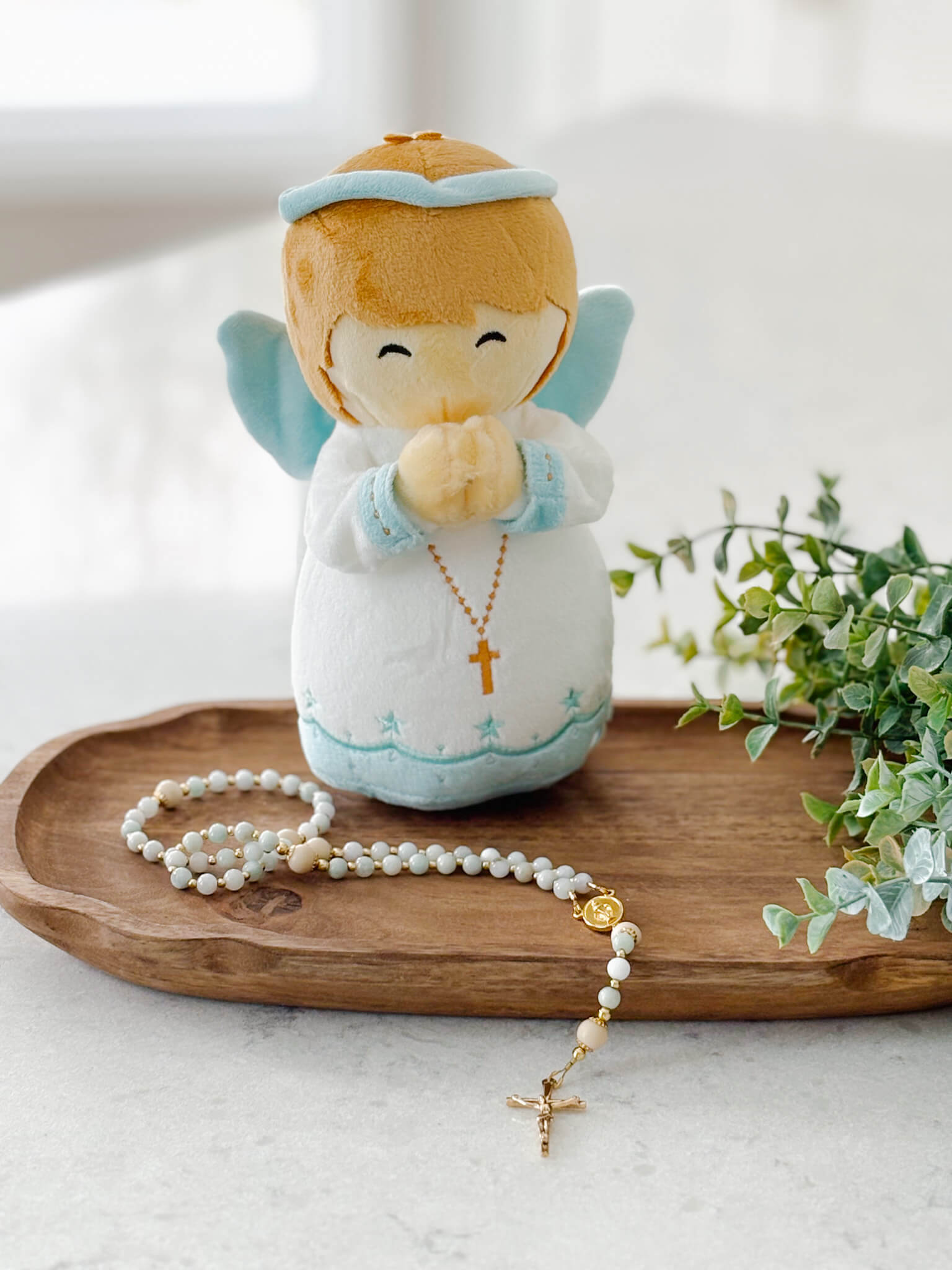Guardian Angel - Boy - Catholic Plush Doll