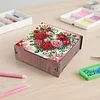 Diamond Painting Wooden Love Rose 4 Slots Diamond Painting Storage Box for Adult Beginner