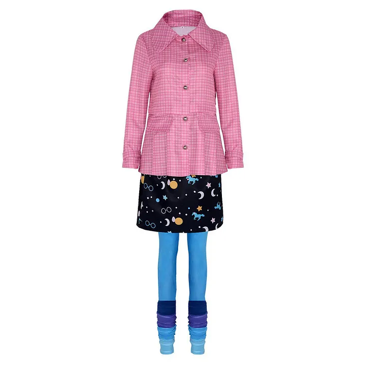 Harry Potter Luna Lovegood Pink Set Outfits Cosplay Costume Halloween Carnival Suit
