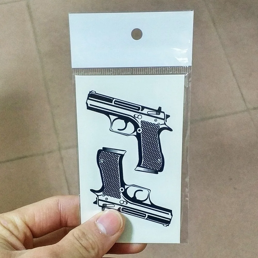 Waterproof Temporary Tattoo Sticker on Body Sexy Lace Pistol Gun Tatto Stickers Flash Tatoo Fake Art Tattoos for Girl Women Men