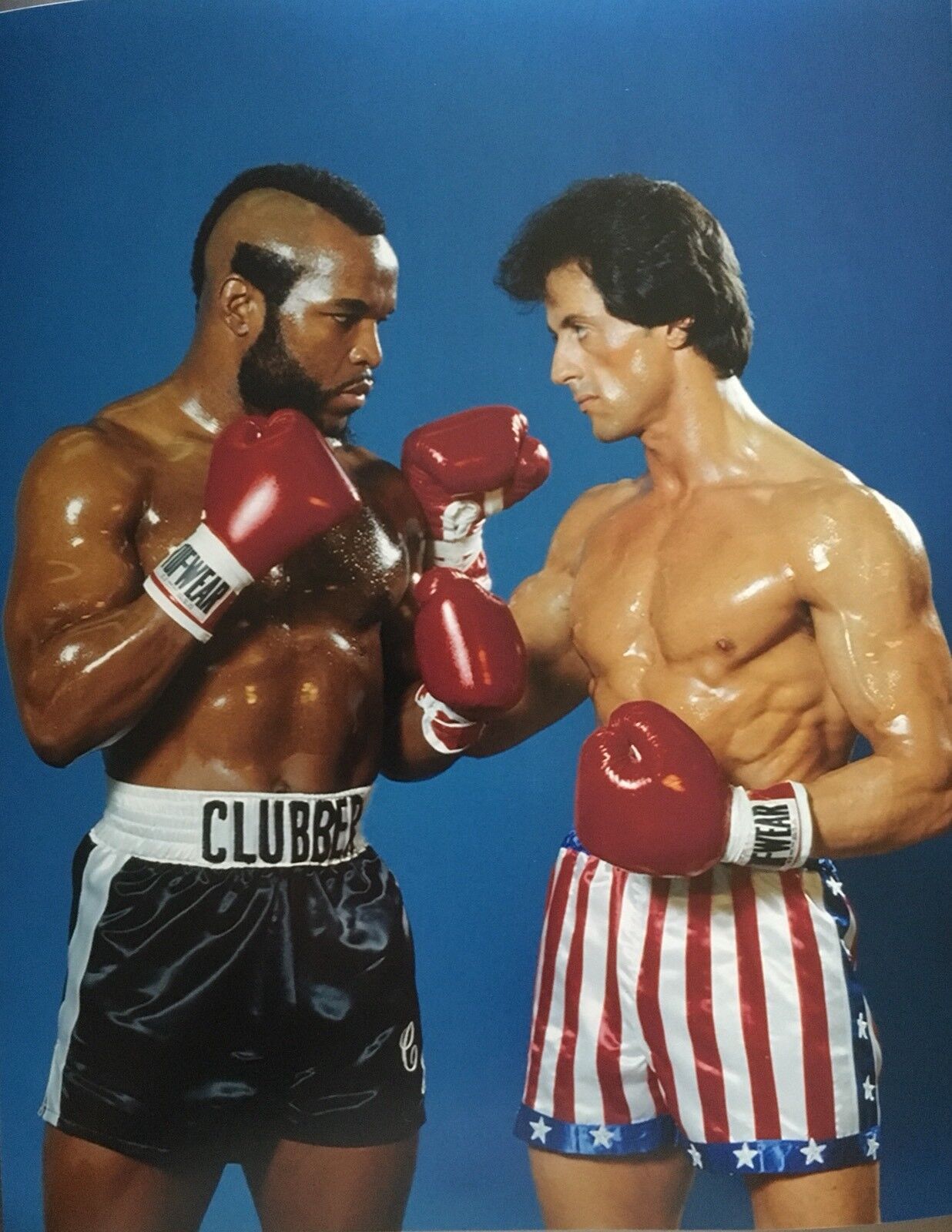 ROCKY 3 Photo Poster painting PRINT SYLVESTER STALLONE MR T PROMO Photo Poster paintingGRAPH