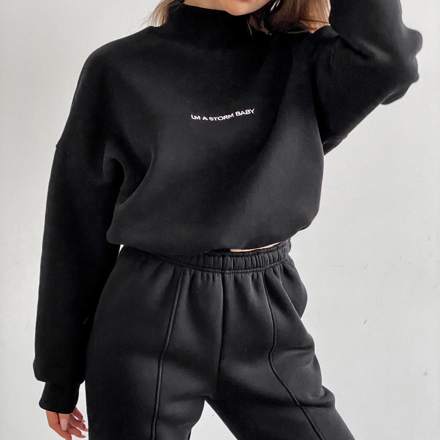 Women's Printed Sweatshirt Suit Two Piece Set