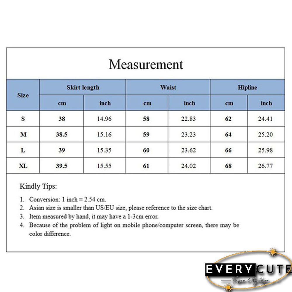Women's Summer Cotton Bottomed Skirt Elastic Hip Wrap Short Skirt Thin Skirt