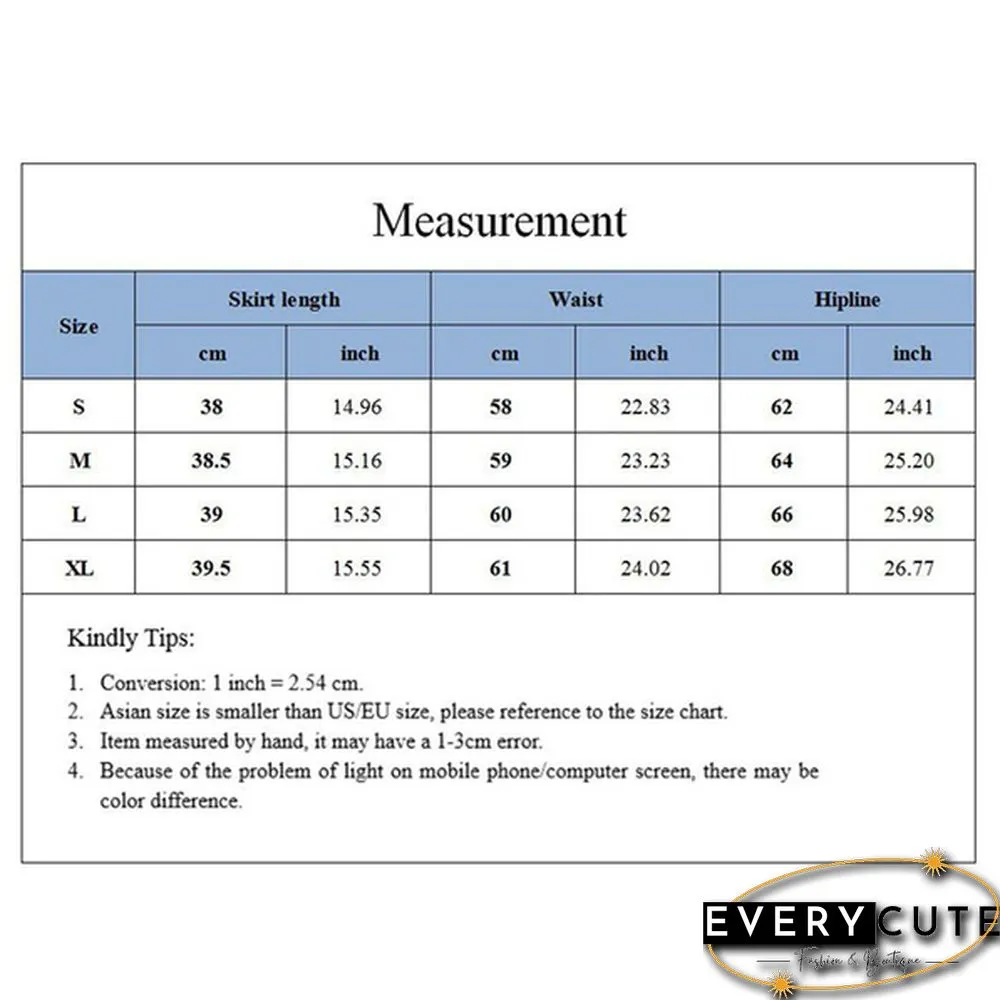Women's Summer Cotton Bottomed Skirt Elastic Hip Wrap Short Skirt Thin Skirt