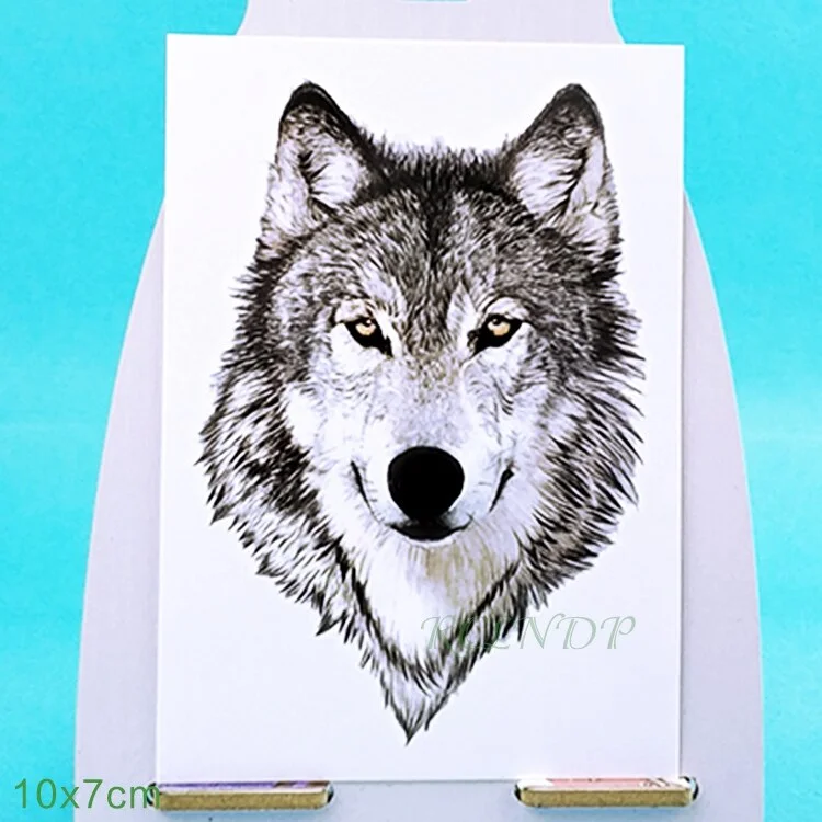 Waterproof Temporary Tattoo fox wolf wolves whale owl deer buck lion hawk tato flash tatoo fake tatto for girl women men