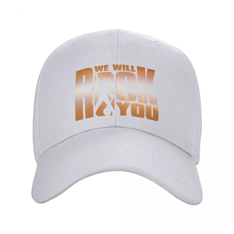 We Will Rock You Baseball Cap for Men Women Adjustable Queen Rock Band Dad Hat Streetwear Snapback Caps Trucker Hats
