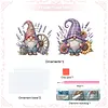 2pcs DIY Rustic Lavender Gnomes Diamond Painting Ornaments