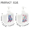 2 patins &agrave; roulettes, bouteille de pompe diamond art, distributeur vide rechargeable avec pompe, distributeur liquide de vaisselle pour savon &agrave; mains, lotion et apr&egrave;s-shampoing id&eacute;al pour la salle de bain, &eacute;vier de cuisine