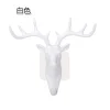 Deer head Self Adhesive Wall Hanger Hook resin craft key/cap/clothes claw ornament hanger Holder Home Decorations Accessories