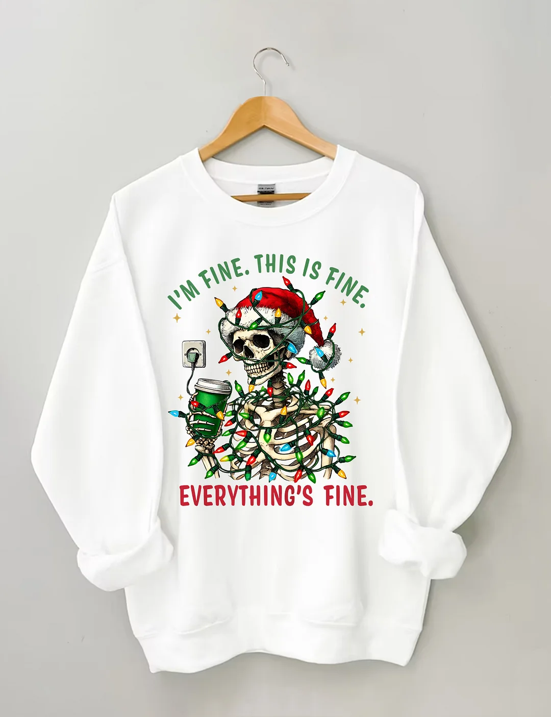 I'm Fine This Is Fine Everything&rsquo;s Fine Sweatshirt