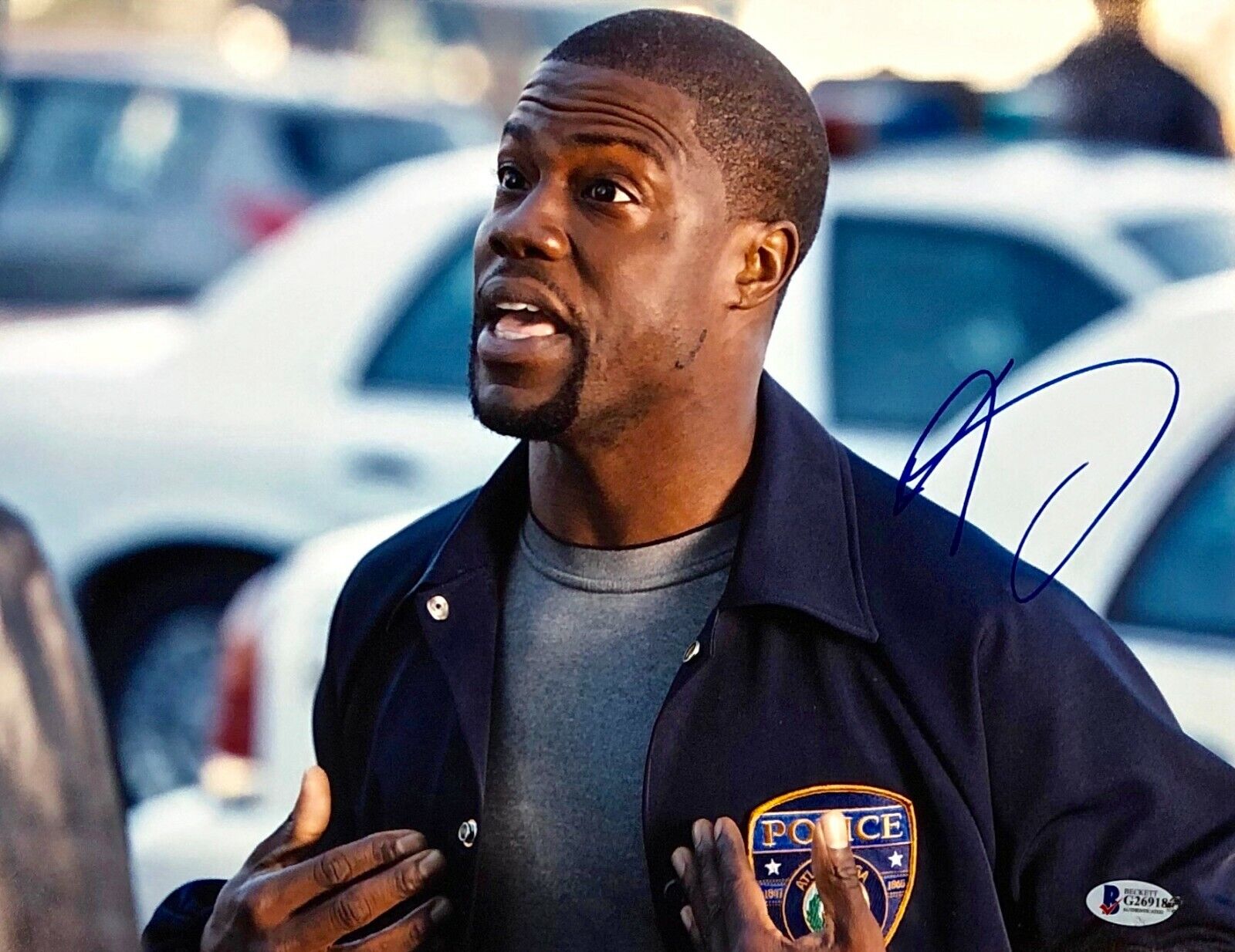 KEVIN HART Autograph Signed 11x14 RIDE ALONG Photo Poster painting BEN BARBER BECKETT CERTIFIED