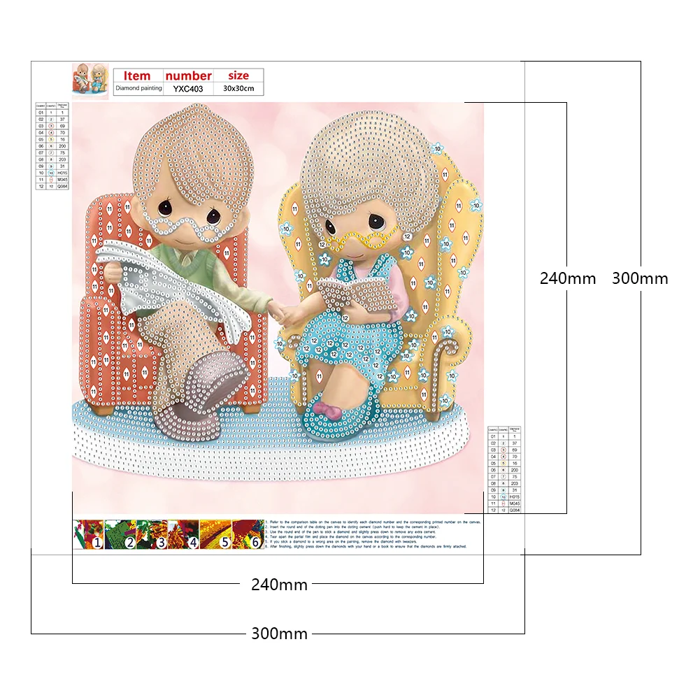 Diamond Painting - Partial Special Shaped Drill - Rare Memory Dolls(30*30cm)