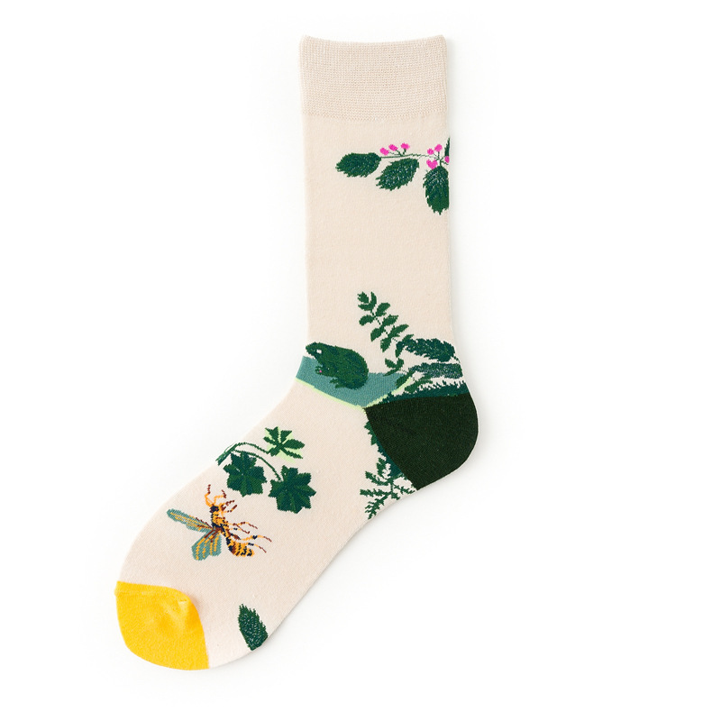 Funny oil painting in tube socks 021