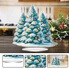 2D Flat Christmas Tree Print DIY 5D DIY Diamond Art Ornaments for Home Decor