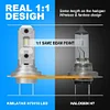 KIMLATAR H7 LED Bulb Super Bright 1:1 Halogen Mini Size H7/H18 LED Bulbs Fog Lights Pack of 2