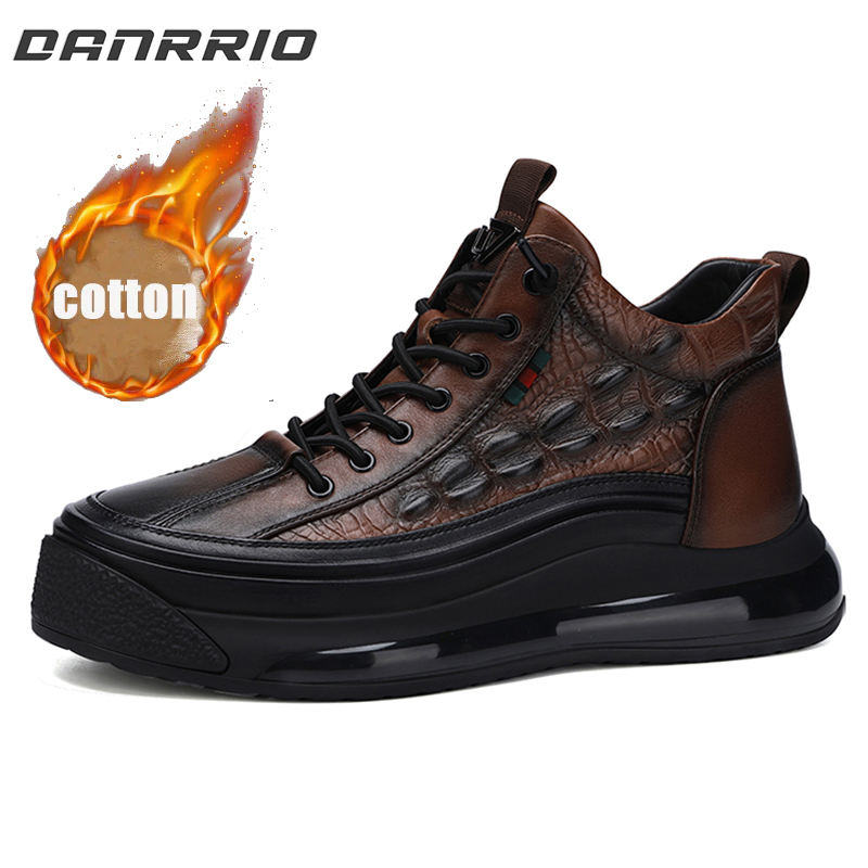 DANRRIO Crocodile Print Embossed Leather Casual Shoes  DANRRIO.COM DANRRIO