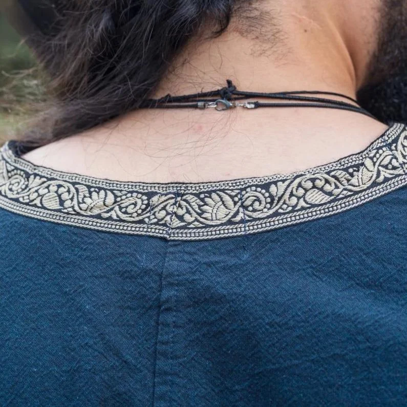 Men's Viking Embroidered Robe Top-inspireuse