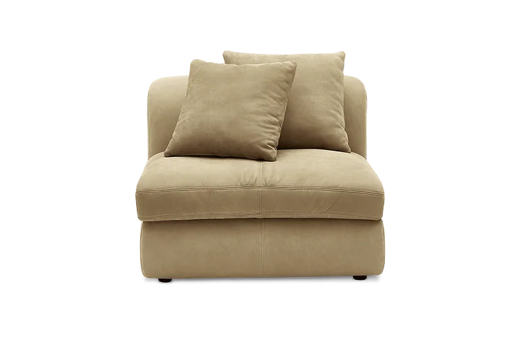 Fable Leather Armless Sofa