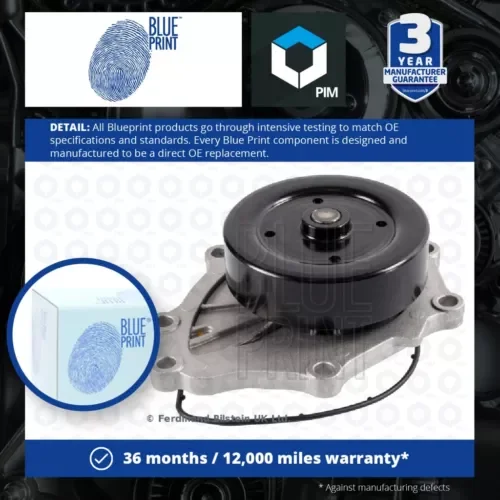 Water Pump fits LEXUS IS220d Mk2 2.2D 05 to 12 2AD-FHV Coolant Blue Print New Parts