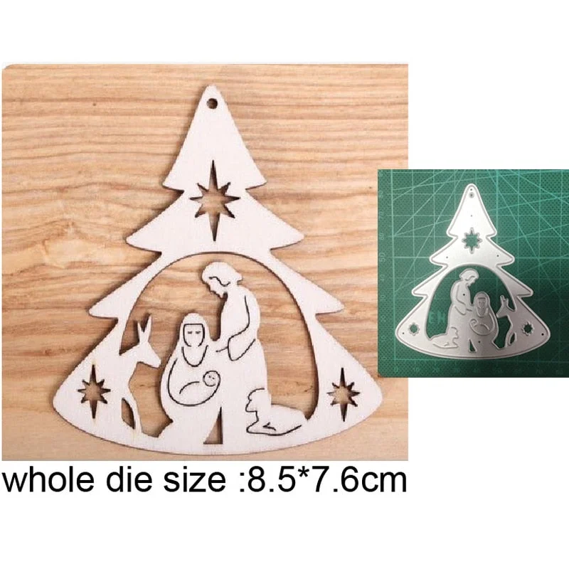 Craft Dies Metal Cutting Dies Cut Die Religion Nativity Scenes Scrapbook Dies Craft Paper Knife Mould Blade Punch Steencils Dies