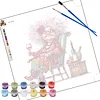 Framed Wine Time Grandma-Paint by Numbers Acrylic Painting 35*35CM With Color Box 5ML(24Colors)