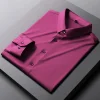 Men's business casual noodle soup anti-wrinkle shirt
