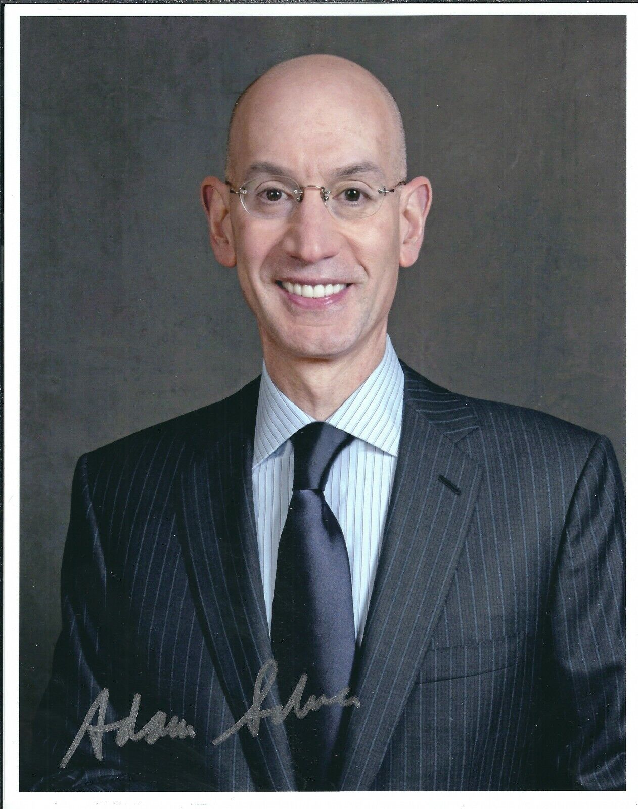 Signed 8x10 ADAM SILVER NBA Autographed Photo Poster painting w/COA