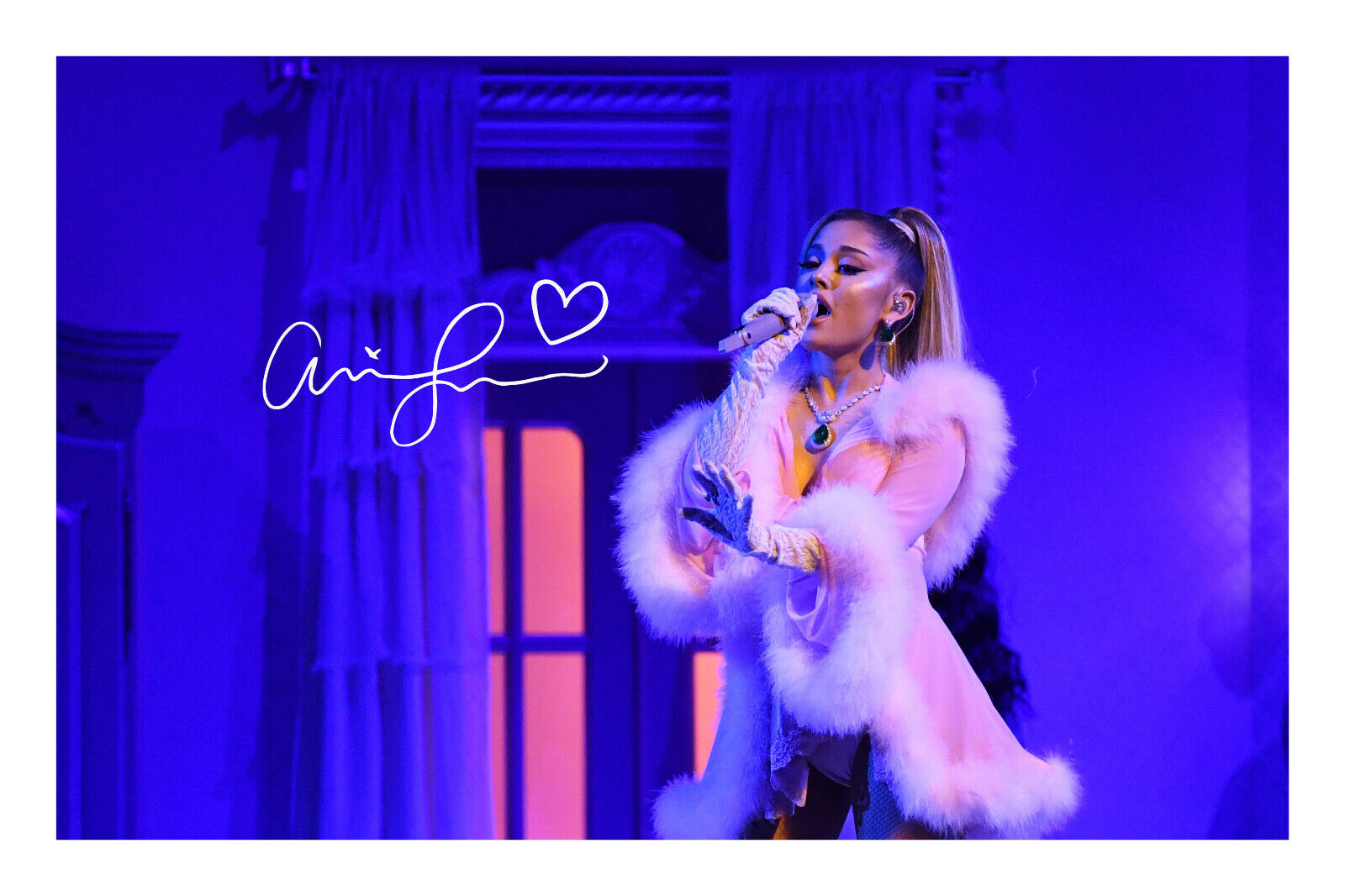 Ariana Grande Signed A4 Photo Poster painting Print Autograph Music Positions