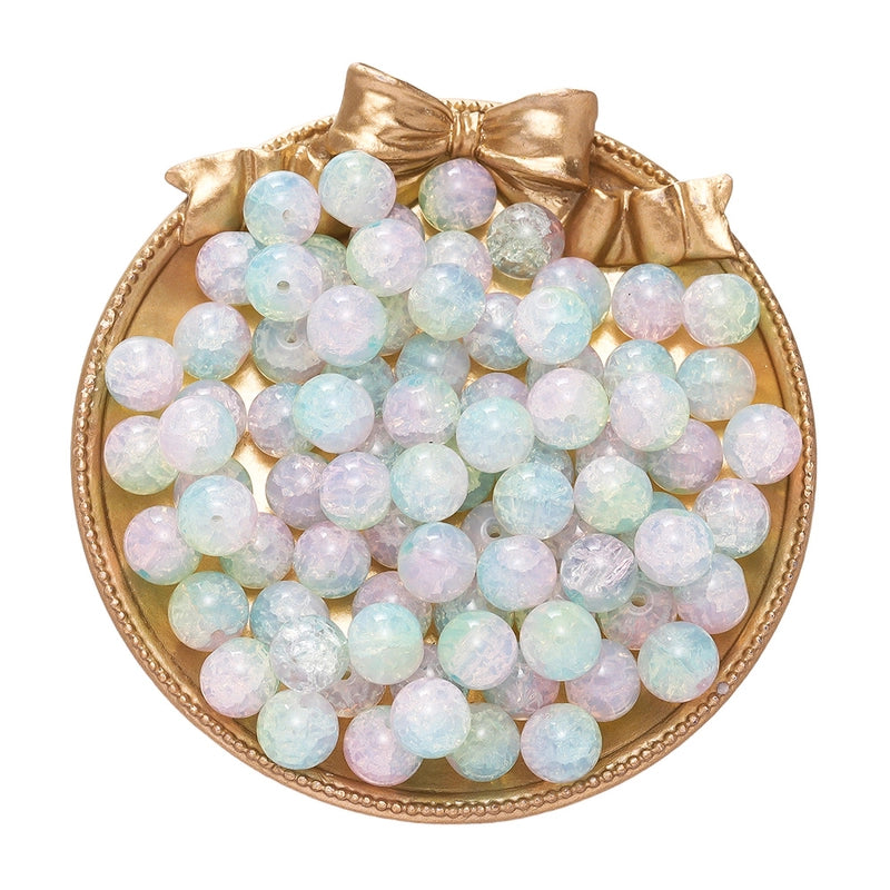 50 PCS/Package Diameter 10mm Diameter 4mm Diameter 8mm Glass Solid Color Jewelry Accessories