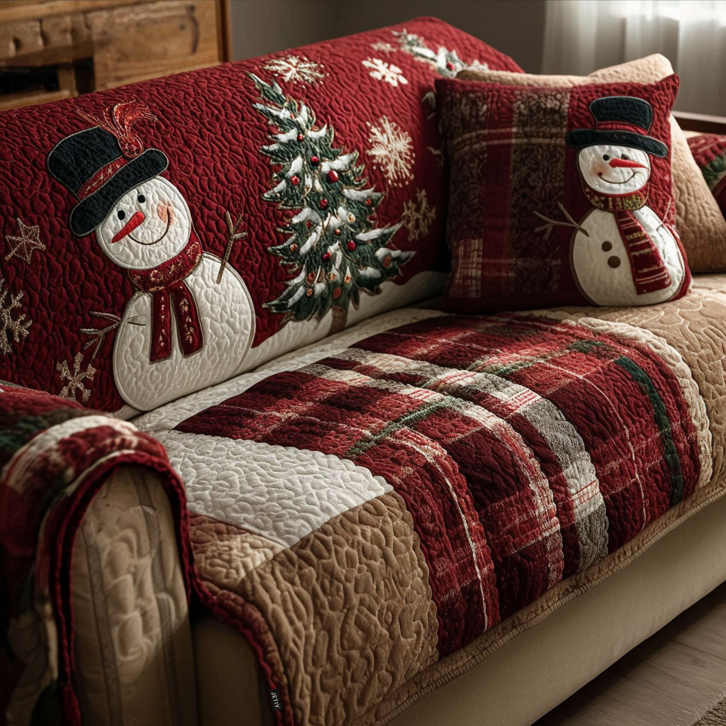 Christmas Quilted Sofa Cover NCU0VT283 everthome