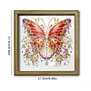 Diamond Painting Special Shaped Drill Butterfly With Frame(8.46x8.46inch)